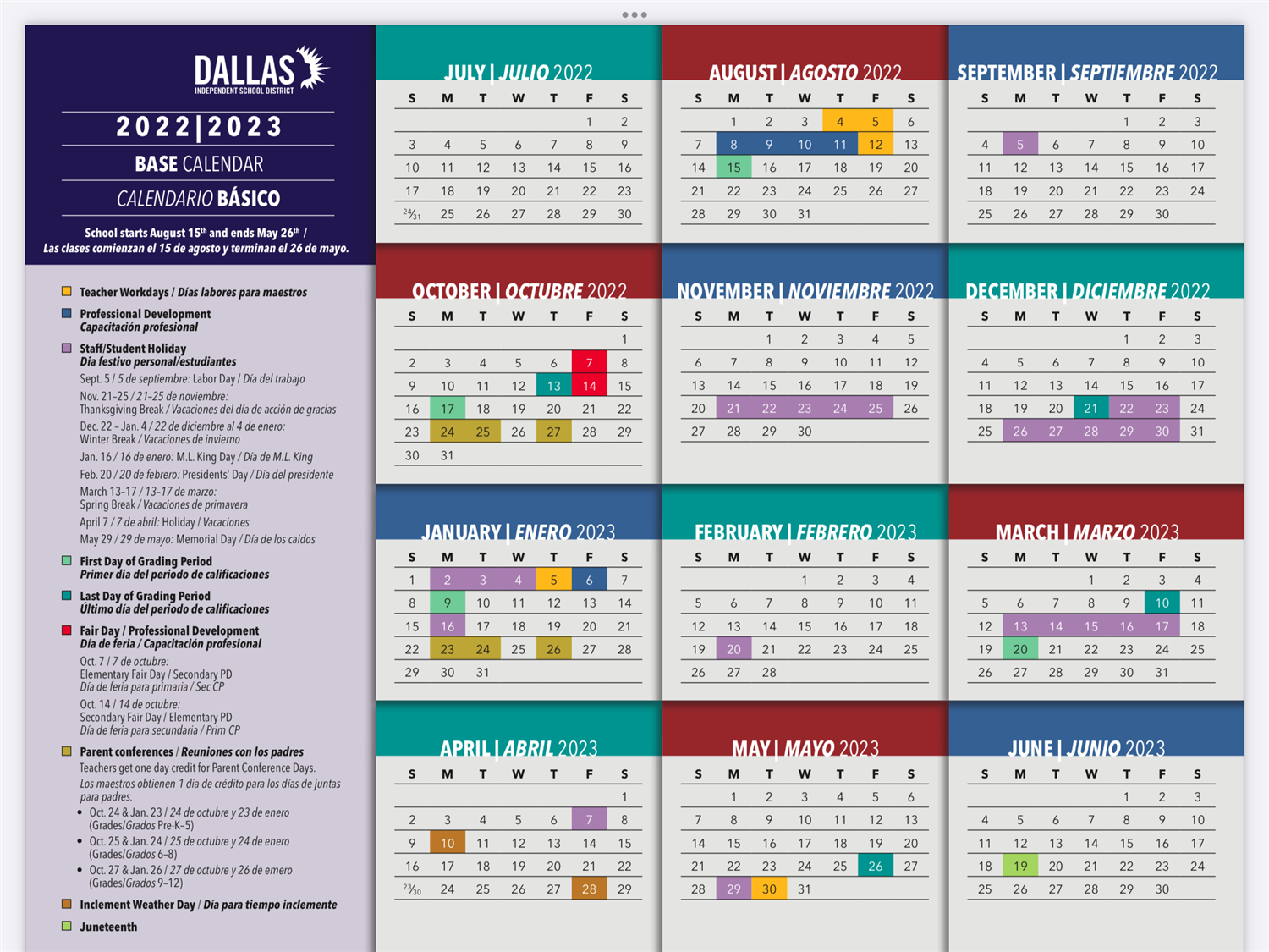  DISD 2023-24 Calendar