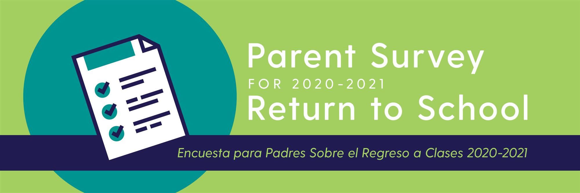 Banner for parent survey 