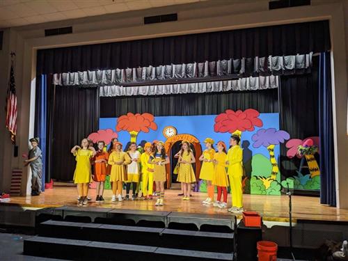 Lakewood students performing a musical
