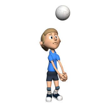  Volleyball cartooned person