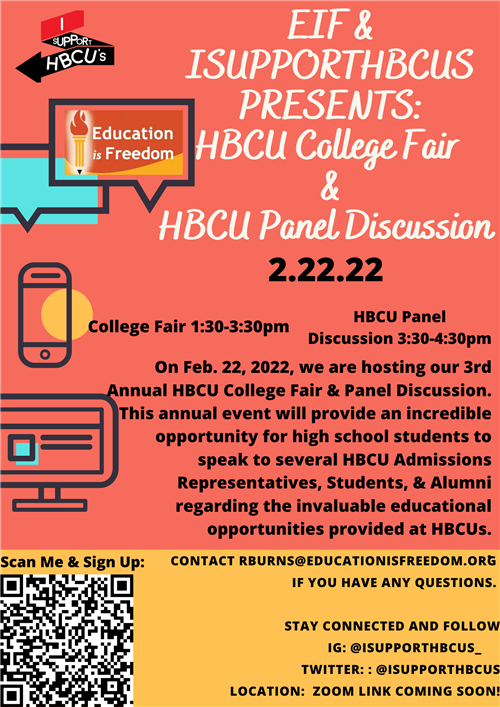  EIF HBCU College Fair & Panel